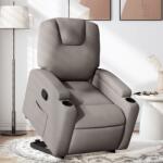 vidaXL Fotoliu rabatabil cu ridicare pe verticala, gri taupe, textil GartenMobel Dekor (3204376)