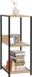 vidaXL Biblioteca mica negru/stejar, 33, 5x39, 6x79, 7 cm, lemn prelucrat GartenMobel Dekor (288233) Biblioteca