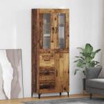 vidaXL Bufet Pe perete Lemn Vechi 69, 5 x 34 x 180 cm Lemn compozit GartenMobel Dekor (3415777) Comoda