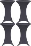 vidaXL Husa de masa elastica, 4 buc. , antracit, 60 cm GartenMobel Dekor (279084)