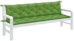 vidaXL Perna banca de gradina, 2 buc. melanj verde, 200x50x7 cm textil GartenMobel Dekor (4002635)