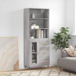 vidaXL Dulap înalt, gri sonoma, 69, 5x34x180 cm, lemn compozit GartenMobel Dekor (3189491) Comoda