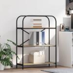 vidaXL Raft pentru carti Stejar sonoma 80 x 30 x 109 cm Lemn compozit GartenMobel Dekor (879846) Biblioteca