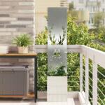 vidaXL Ecran de intimitate pentru gradina argintiu 32x140 cm din otel galvanizat (876418)