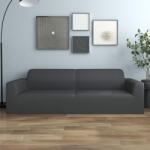 vidaXL Husa elastica pentru canapea 3 locuri poliester jersey antracit GartenMobel Dekor (332938)