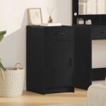vidaXL Bufet cu sertar Stejar negru 40 x 40.5 x 75 cm Lemn compozit GartenMobel Dekor (865065) Comoda