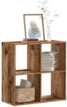 vidaXL Biblioteca, lemn vechi, 68, 5x32x68, 5 cm, lemn prelucrat GartenMobel Dekor (852832) Biblioteca
