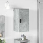 vidaXL Dulap de Baie cu usa Gri beton 30 x 31.5 x 61 cm Lemn compozit GartenMobel Dekor (883347)