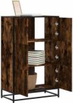vidaXL Dulapuru stejar afumat 68x35x106, 5 cm lemn si metal prelucrat GartenMobel Dekor (849071) Comoda