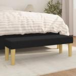 vidaXL Banca, negru, 100x30x30 cm, textil GartenMobel Dekor (346654)