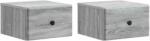 vidaXL Set 2 noptiere suspendate Sonoma gri, 34, 5 x 33 x 20 cm (899118)
