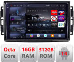 Edotec Navigatie Android Chrysler Jeep Edotec QLED 2K, 16GB RAM, 512GB, 360 (KIT-202+EDT-E810-2K_v3)