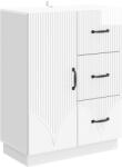 vidaXL Bufet Alb foarte lucios 66 x 34, 5 x 87 cm Lemn prelucrat GartenMobel Dekor (895319) Comoda