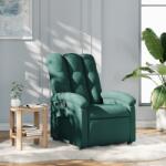 vidaXL Fotoliu rabatabil, verde închis, material textil GartenMobel Dekor (371733)