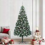 vidaXL Brad de Craciun artificial Verde 240 cm PVC si Otel si Plastic GartenMobel Dekor (3396284)