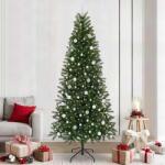 vidaXL Brad de Craciun artificial cu 300 LED Verde 240 cm PE si PVC GartenMobel Dekor (3397383)