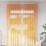 vidaXL Perdele Voile cu buzunare pentru bare 2 buc portocaliu GartenMobel Dekor (4102195)