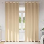 vidaXL Perdele Opaque cu Inel 2 pcs Crem 245 x 140 cm Poliester GartenMobel Dekor (4107376)