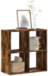 vidaXL Biblioteca, stejar afumat, 68, 5x32x68, 5 cm, lemn compozit GartenMobel Dekor (852829) Biblioteca