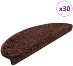 vidaXL Covorase pentru scari, 30 buc. , 65x21x4 cm, maro, semirotunde, mari GartenMobel Dekor (3365815) Covor