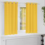 vidaXL Perdele Opaque cu Inel 2 pcs Galben mustar 175 x 140 cm GartenMobel Dekor (4107394)