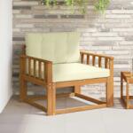 vidaXL Canapea Medie pentru Exterior Lemn Solid de Acacia natural GartenMobel Dekor (3436262) Canapea