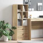 vidaXL Bufet cu sertar Stejar sonoma 45.5 x 34 x 127 cm Lemn compozit GartenMobel Dekor (869364) Comoda