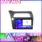 Edotec Navigatie Honda Civic Hatchback 2006-2012 Android 12, 4GB RAM, 64GB, CarPlay (NAV2-9-4+64|K-hatchback)