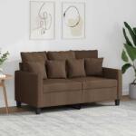 vidaXL Canapea cu 2 locuri, maro, 120 cm, material textil GartenMobel Dekor (359262) Canapea