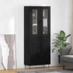 vidaXL Bufet cu sertar Stejar Negru 69, 5 x 34 x 90 cm Lemn compozit GartenMobel Dekor (3402712) Comoda