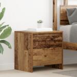 vidaXL Noptiera rustica din lemn compozit, lemn vechi, 45 x 34 x 44, 5 cm (875234)