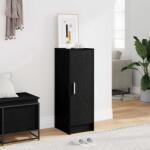 vidaXL Dulap pentru pantofi Stejar Negru 32 x 35 x 92 cm Lemn compozit GartenMobel Dekor (862685) Pantofar