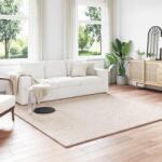 vidaXL Covor patrat bej 240x240 cm din poliester, antiderapant, pentru living (42022748) Covor