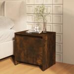 vidaXL Noptiera, stejar afumat, 45x34x44, 5 cm, PAL GartenMobel Dekor (813044)