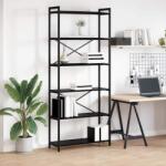 vidaXL Biblioteca Stejar negru 80 x 30 x 188 cm Lemn compozit GartenMobel Dekor (868407) Biblioteca