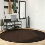 vidaXL Covor rotund maro Huarte, Ø 200 cm, antiderapant, poliester (42022480) Covor