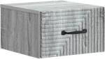 vidaXL Noptiera suspendata gri Sonoma cu sertar, 34, 5 x 33 x 20 cm (898607)