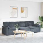 vidaXL Canapea modulara cu perne Gri închis GartenMobel Dekor (3321100) Canapea