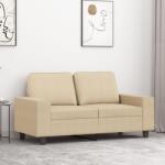 vidaXL Canapea cu 2 locuri, crem, 120 cm, material textil GartenMobel Dekor (359385) Canapea