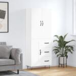 vidaXL Dulap înalt, alb, 69, 5x34x180 cm, lemn compozit GartenMobel Dekor (3198105) Comoda