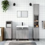 vidaXL Dulap de baie, gri sonoma, 58x33x60 cm, lemn prelucrat GartenMobel Dekor (831594)