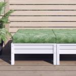 vidaXL Perna pentru paleti, model frunze, 60x60x8 cm, tesatura oxford GartenMobel Dekor (361808)