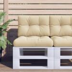 vidaXL Perne pentru paleti, 2 buc. , bej, material textil GartenMobel Dekor (360648)