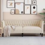 vidaXL Canapea Chesterfield cu 3 locuri, in GartenMobel Dekor (372563) Canapea