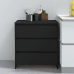 vidaXL Servanta, negru, 70x41x75 cm, PAL GartenMobel Dekor (809747) Comoda