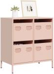 vidaXL Dulap, roz, 68x39x73, 5 cm, otel laminat la rece GartenMobel Dekor (851257) Comoda