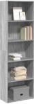 vidaXL Biblioteca, gri sonoma, 60x30x189 cm, lemn prelucrat GartenMobel Dekor (857922) Biblioteca