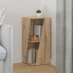 vidaXL Raft lateral Stejar Artizanal 33 x 32 x 70, 5 cm Lemn compozit GartenMobel Dekor (892416) Biblioteca