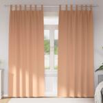 vidaXL Perdele Opaque cu Inel 2 pcs Maro deschis 260 x 140 cm GartenMobel Dekor (4107592)