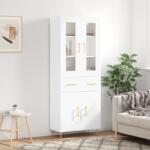 vidaXL Dulap înalt, alb, 69, 5x34x180 cm, lemn compozit GartenMobel Dekor (3198521) Comoda